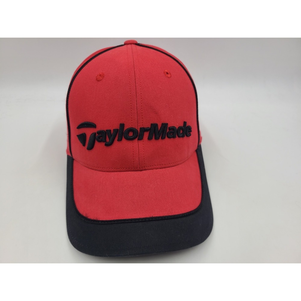TaylorMade Golf Strapback Adjustable Hat Cap Baseball Dad Men Women Red Black